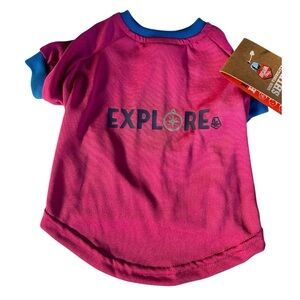 New Top Paw EXPLORE Bright & Breezy dog t-shirt XS